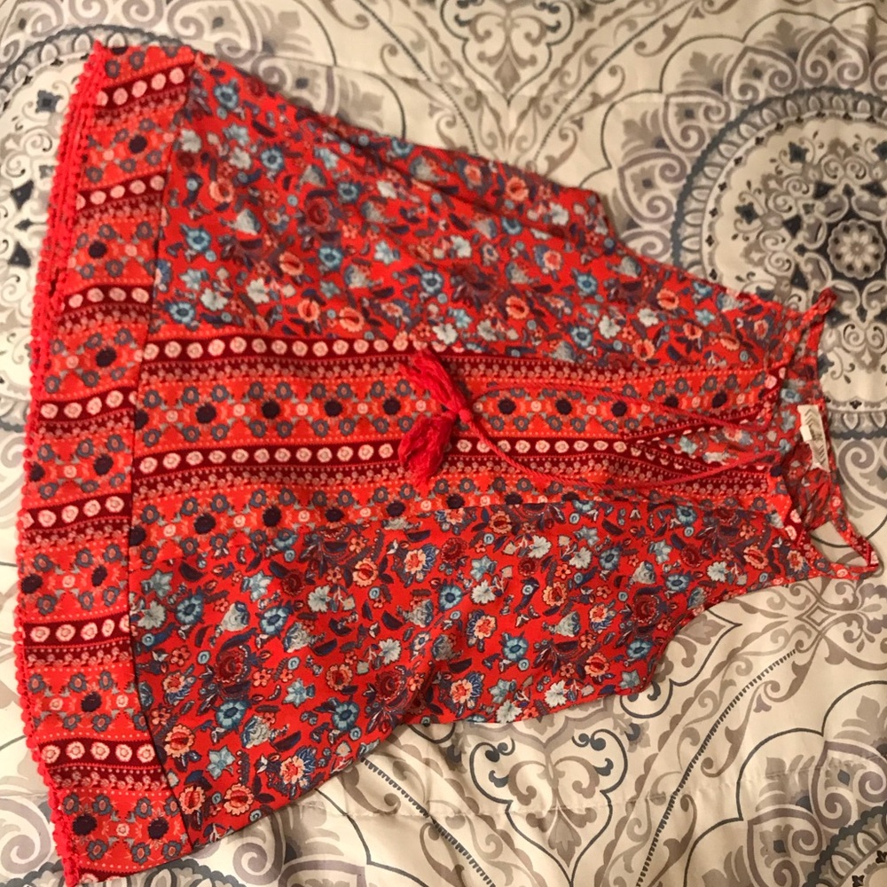Pretty Pink Rose Boho Tank